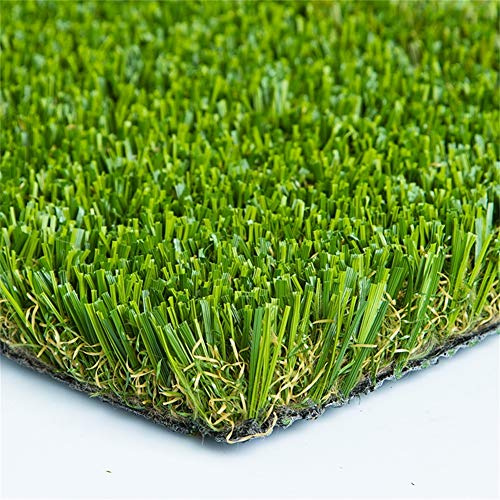 Realistischer Kunstrasen, 35 cm hoch, 17 x 6 m (132 m²), dicker Kunstrasen für den Innen- und Außenbereich, perfekter Gartenrasenteppich und einfach zu installieren