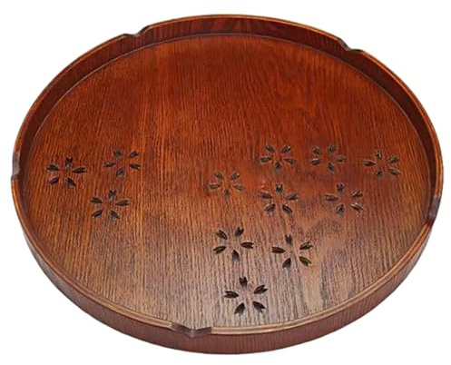 Tea Tray 10.6in Cherry Blossoms Matcha Tray Elegant Japanese Serving Plates for Home Tea House Ceremonies HOME.