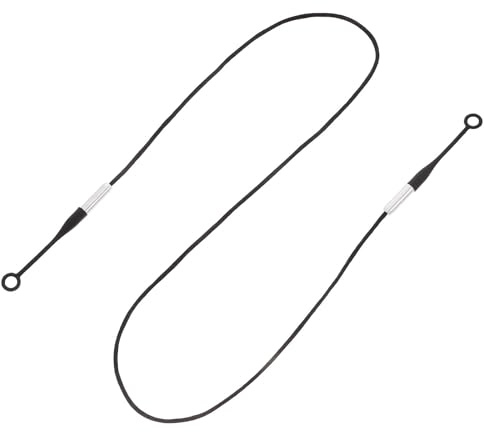 OSOLADY Cordon Magnétique Noir pour Bouchons D'oreille avec Support Flexible en Silicone, Design Simple et Élégant, Compatible Plupart des Bouchons pour Dormir