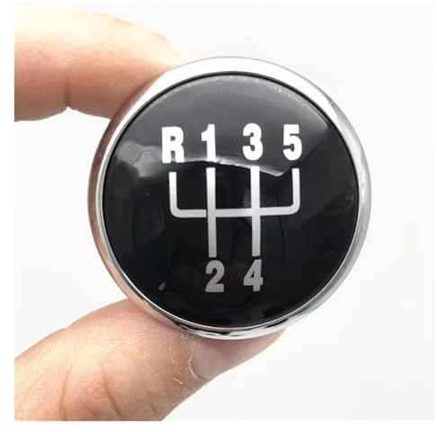 PPXBFD Gang Schaltknauf Für Vw Für Golf 4 Für Jetta Mk3 Mk4 Für GTI Für Bora Für Lupo Für Polo Für Caddy Schaltknauf Abdeckung Kappe Shifter Gamasche Boot(Black Silver 5 Speed)
