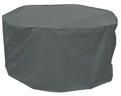 greemotion Schutzhülle für Gartentisch - Abdeckhaube Gartenmöbel Grau - Abdeckung Terrassentisch mit Zugband - Abdeckplane Balkontisch - Wetterschutzhaube für Outdoor-Möbel, 320 x 320 x 95 cm