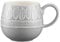 Mason Cash Impressions Durable en grès 350 ML Feuille Mug, Gris