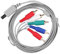 Bewinner Cavo AV Component, Adattatore Video Audio AV ad Alta Definizione Cavo Componente HDTV per Wii U Gaming System
