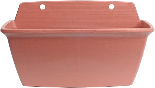 Iris Ohyama, Maceta, jardinera de pared con sistema de drenaje/reserva de agua, para la jardinería - Wall Planter350 - Marrón