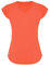 GO HEAVY Damen Fitness Funktions Sport T-Shirt Laufshirt Kurzarm Schnelltrocknend Yoga Sportoberteil | Neon Koralle M