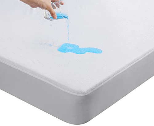 Beedsooth Coprimaterasso Una Piazza e Mezza 120x200 Impermeabile Bambù Rispettoso Della Pelle e Confortevole Coprimaterasso Traspirante Proteggi Materasso 120x200 cm