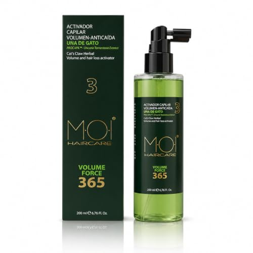 Volumen-Aktivator, gegen Haarausfall, Volumen 365 Cab. Dünn und schwach, 200 ml. M·O·I Haircare Katzennagel