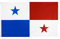 Stormflag Panama Flagge (90cmx150cm) Polyester Pongee 90g mit Ösen mit Doppelnadel genäht.