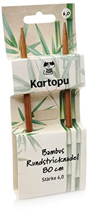 Trimz Rundstricknadeln, 80 cm, mit Metallseil, 6 mm