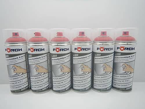 4 in 1 RAL 3003 RUBINROT ROT DICKSCHICHTLACK LACK SPRAY SPRAYDOSE 400ML (6)