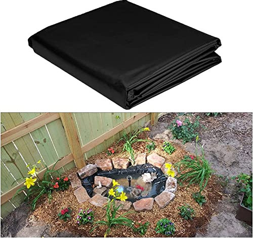YOEBI HDPE-Teichfolie, Premium Teich Steinfolie, Undurchlässiger Film Für Koiteiche, Bachläufe, Brunnen, Wasserspiele, Wasserfall Und Gartenteich,2 * 3m