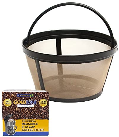 Goldtone Reusable 8-12 Cup Basket Coffee Filter fits Black+Decker Coffee Machines and Brewers. 1 Count, Black