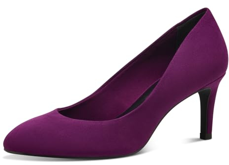 Tamaris Damen Pumps Textil Vegan Stilettoabsatz; DARK PINK/pink; 38 EU