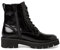 Tamaris COMFORT Damen Stiefeletten zum Schnüren aus Leder Plateau Comfort Fit, Schwarz (Black Patent), 40 EU