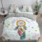 Yaofeiou Bettwäsche Traumfänger 135x200 Farbe Federn Muster Bohemian Style Dreamcatcher Bettwäsche Mädchen Jugendlich Wendebettwäsche Set mit 1 Kissenbezug 80x80 Microfaser Bettbezüge
