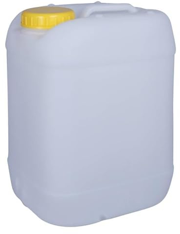 Bidon de 20 l, avec grande ouverture, pour le camping, l'eau et les aliments, DIN96, 20 l, en plastique (PEHD), sans BPA, naturel