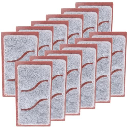 Zuqqony 12 cartucce filtranti piccole per filtri interni Tetra per Whisper 3i, cartucce filtranti di ricambio per filtri Tetra Whisper e acquari, pulisce l'acqua dell'acquario