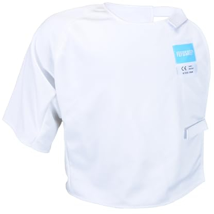 FEFOSAEP Fechtenuniform-Anzug – leichte Zaunweste für Herren – Komfort-Unterarmschutz für Folie, Epi-Säbel, Weiss/opulenter Garten, XX-Large