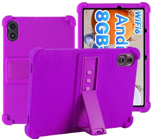 YHFZR Funda Silicón Ligera Carcasa Antideslizante con Soporte para los niños para UMIDIGI G3 Tab/UMIDIGI G2 Tab/UMIDIGI G1 Tab 10.1 Tablet, Morado