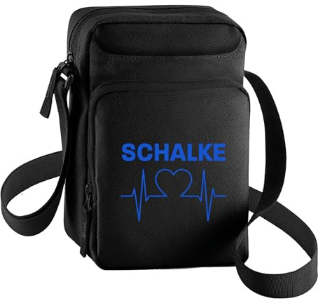 multifanshop Umhängetasche - Schalke - Herzschlag