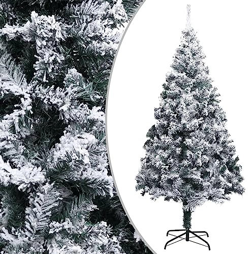 Sufrk Árbol de Navidad Artificial con Nieve PVC Verde 300 cm Arbol De Navidad con Decoracion