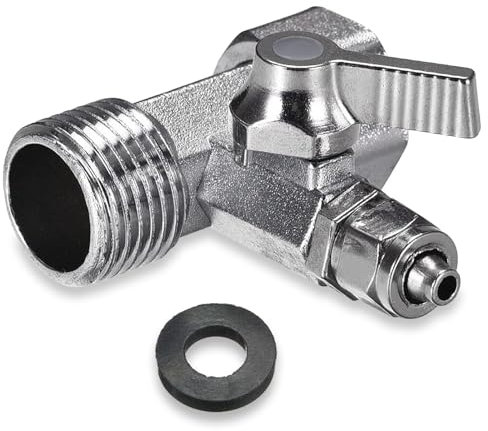 HESUSUSI Wasseranschluss Adapter T-stück 3/8 X 3/8 X 1/4 Schlauch Wasseranschluss Gartenschlauch Verteiler Wasserhahn Absperrhahn Absperrventil Adapter Wasserhahn Zum Anschluss Von 2 Geräten