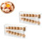 Eierspender Kühlschrank,2 Schichten Rollender Eierspender, Platzsparende Eierhalter, Eier Organizer, Platzsparende Eierbehälter für Kühlschrank (Weiß, 1pcs) (2pcs)