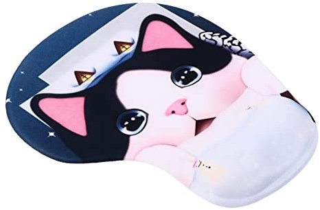 HOODANCOS Mauspad Mit Cartoon-tiermuster Und Handballenauflage Und Bequem