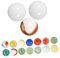 VICASKY Lot de 60 boules de verre colorées - Jeux de perles - Balles rebondissantes en marbre - Jeu de billes colorées - Remplissage décoratif pour billes d'aquarium - Galets pour aquariums