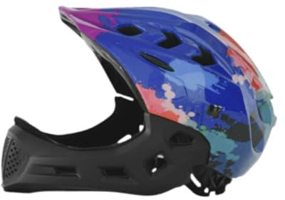 Harilla Kinder Fahrradhelm Fahrradhelm Trendy Schlagfestigkeit Leichter Sporthelm Fahrradhelm für Skateboarding im Freien, Blau