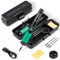 Treedix Cordless Soldering Iron Kit, 5V 15W Mini Portable Soldering Kit, 500-842°F Adjustable Temp, 8s Fast Heat-up, 3 Soldering Iron Tips, USB-C Soldering Pen with Box for Work