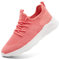 LANGFEUU Damen Turnschuhe Sneaker Schuhe Walkingschuhe Damen Sportschuhe Laufschuhe Tennisschuhe Running Damen Straßenlaufschuhe rutschfest Atmungsaktiv Leichtgewichts Korallenrot 41