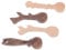 LALAFINA 4pcs Wooden Spoon Kit Unfinished Spoon Blanks for DIY Whittling and Craft Enthusiasts