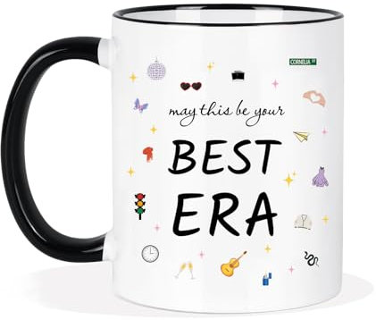 SdetYuia Taylor Inspired Coffee Cup, May This Be Your Best Era Mug, Singer Albums Inspired Cute Icons, Birthday Gift for Girls, Fans Gift Merch(11 Oz)