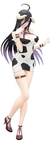 Overlord Trio-Try-iT PVC Statue Albedo Mini Dress Cow Pattern Ver. 21 cm