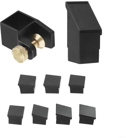 Yuanpgky Guide de lame de scie sauteuse pour le travail du bois – Jauge d'angle de 45 ° et 90 ° avec 9 modules à queue d'aronde, stabilité magnétique, compatible avec les scies double face, alliage