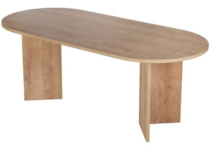 Eleganter Esstisch, Sapphire Oak, 200 x 90 x 75 cm | 100% melaminbeschichtete Spanplatte, 25 mm Stärke | perfekt für Moderne Essbereiche