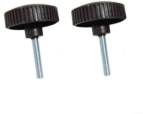 1 Pair Black Plastic Canopy Fixing Screws for Garden Swing Chairs, Bolt Set to Attach Sunshade Frame, Easy Install Replacement Parts for Outdoor Patio Furniture