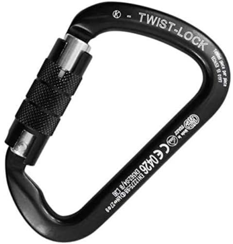 Kong. Large Multiuse Twist Lock a 2 Movimenti. Moschettone in Alluminio. Apertura Rapida. Chiusura Automatica. Sistema Keylock. Certificato CE EN 12275 UIAA. Made in Italy. Peso 78g
