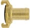 VARIOSAN Schnellkupplung Schlauchstück 12173, 1 Tülle, Messing blank, System Geka