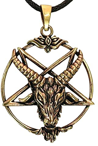 Kiss of Leather Pentagramm Anhänger aus Bronze Nr. 143