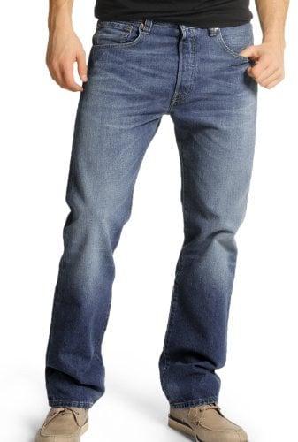Levi's Men's 501 Original Fit Regular Fit Denim Jeans - Blue - 34W x 30L
