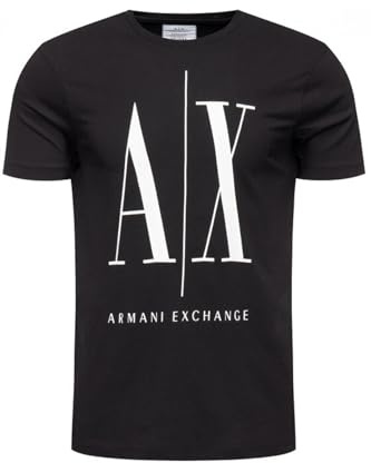 Armani Exchange Herren T-shirt 8nztpazjh4z T-Shirt, Schwarz, S
