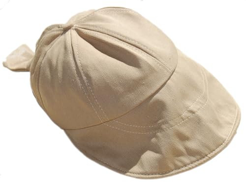 Cool4 Damen Bandana Cap Visor Sonnenhut Strand Schirm Baumwolle Cap Chemo A13A (Beige)