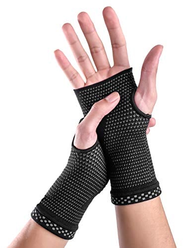 ABYON Handgelenkbandage Kompressive Handgelenk Bandagen 2 Stück für Links und Rechtshänder Arthritis, Sehnenentzündung, Verstauchung, Sportschutz für Männer Frauen (Schwarz, S)