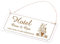 Hotel Oma und Opa - Schild Holzschild Graviert Großeltern 20 x 10 cm | Dekolando