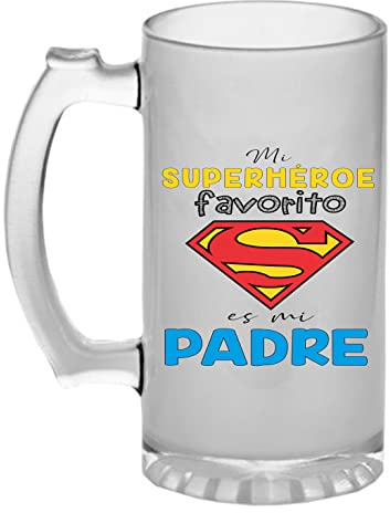 Los Eventos de la Tata. Jarra de Cerveza Regalo para Padre (Super Papá)