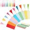 PandaHall 100 Stück 10 Farben Kraftpapier Blanko Lesezeichen Aus Karton 100 Stück 10 Farben Lesezeichen Quasten Für DIY Buchmarker Geschenkanhänger Basteln Party Dekoration Klassenzimmer Projekte