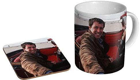 profiles Bergerac John Nettles - Ceramic Coffee Mug + Coaster Gift Set
