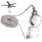 bopely Clear Crystal Pull Chain Extension with Connector Light Pull Cord for Ceiling Light Fan Chain Light
